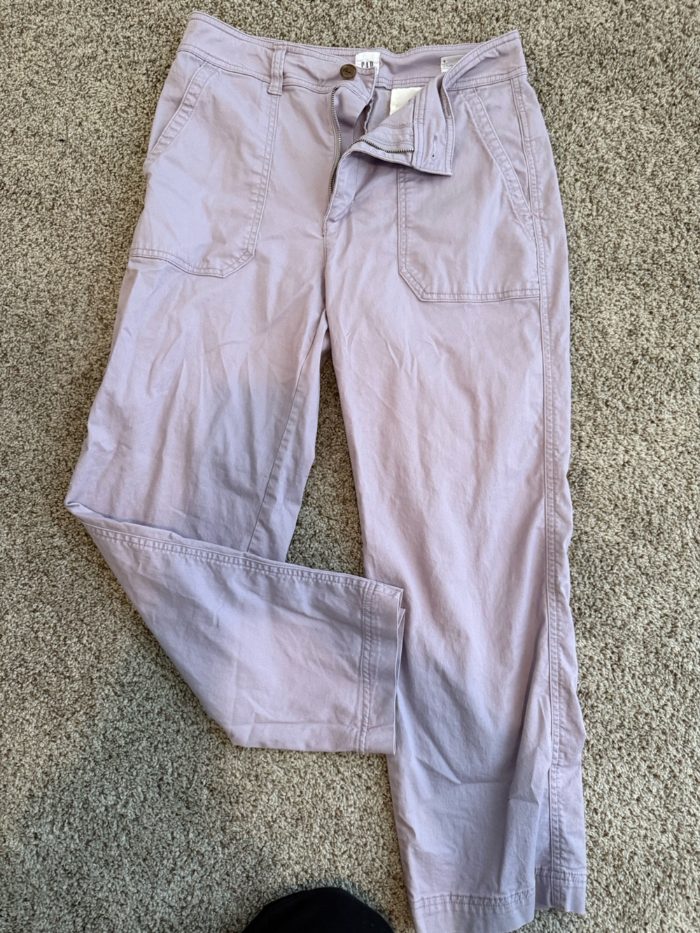 GAP Pastel Lilac Girlfriend Pants